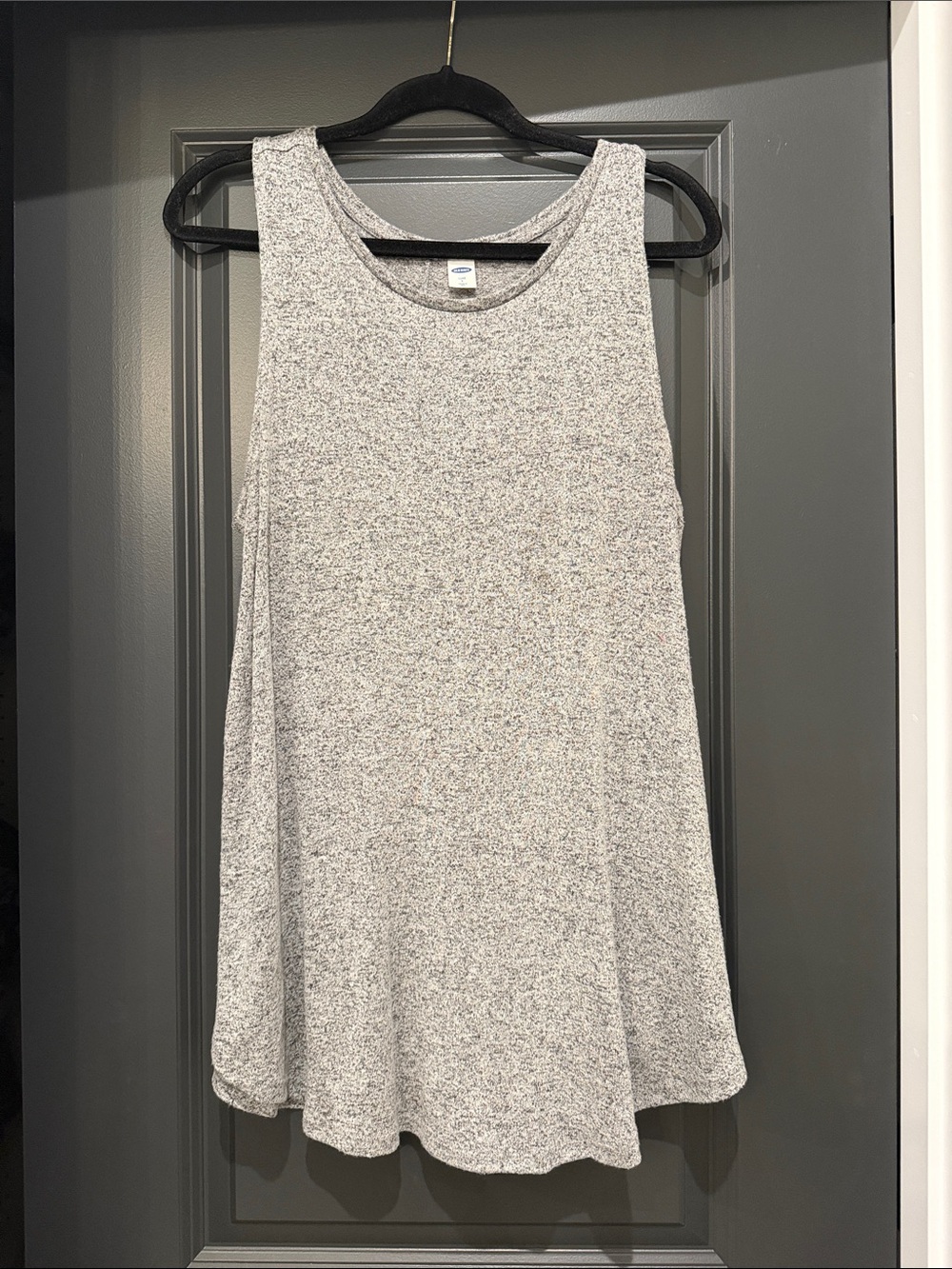 Old Navy “Luxe” Light Gray Sleeveless Swing Tank Top